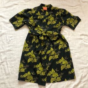 Scotch & Soda floral green dress